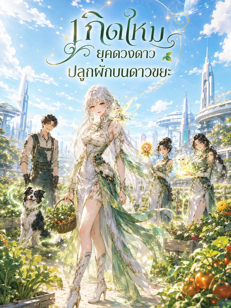 ปก เกิดใหม่ยุคดวงดาว ปลูกผักบนดาวขยะ