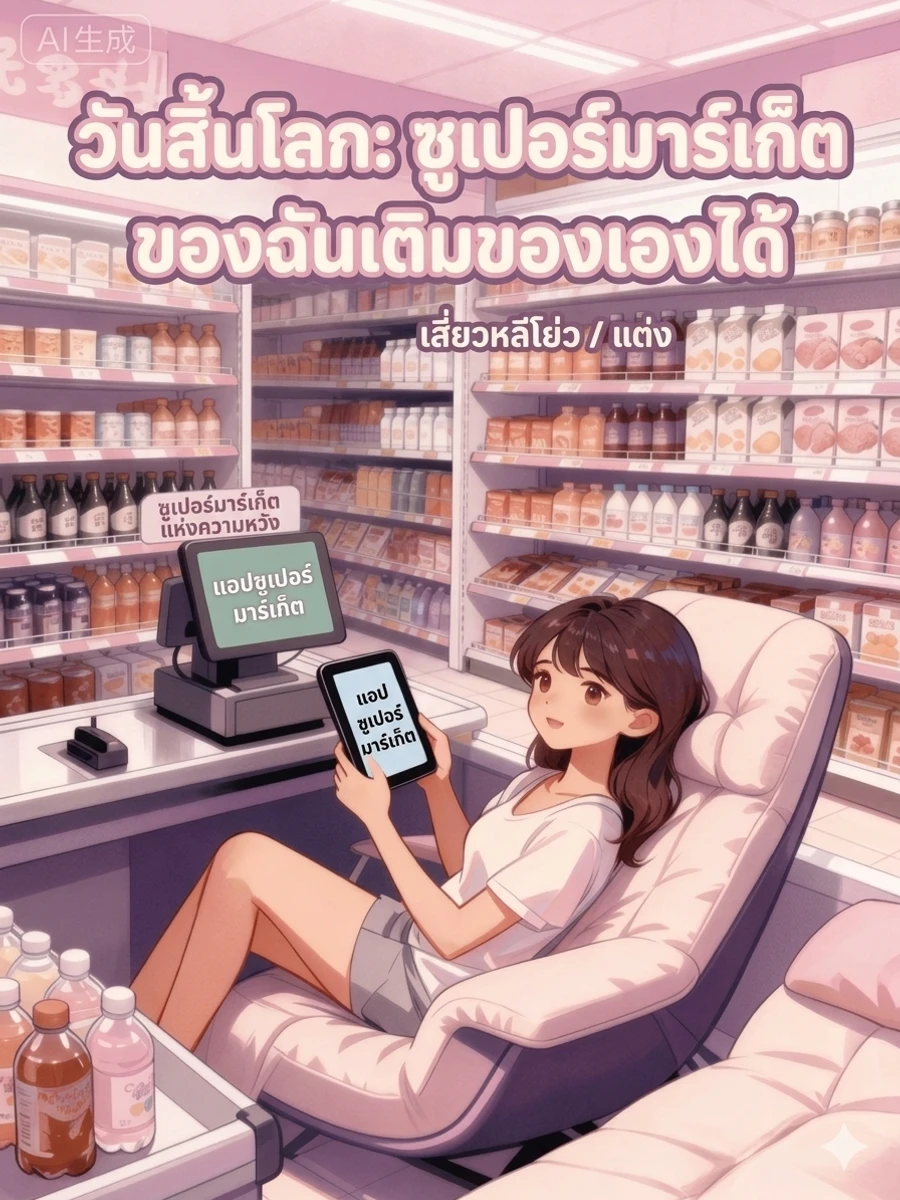 ปก วันสิ้นโลก: ซูเปอร์มาร์เก็ตของฉันเติมสินค้าให้เองโดยอัตโนมัติ