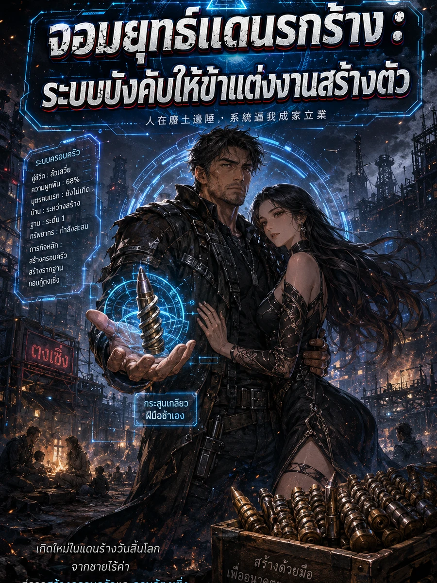 ปก [ชนต้นฉบับ] จอมยุทธ์แดนร้าง : ระบบบังคับให้ข้าแต่งงานสร้างตัว