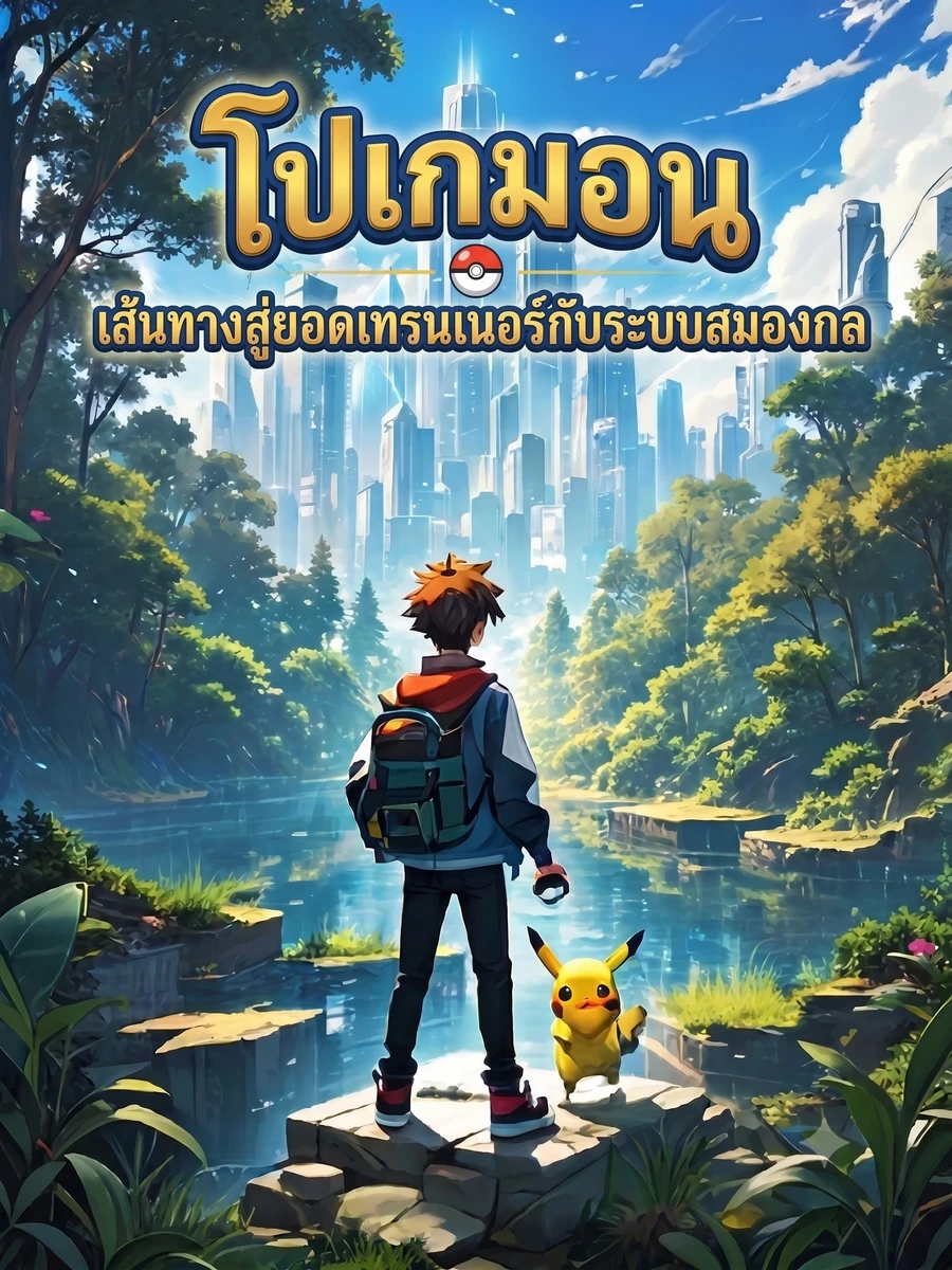 ปก โปเกมอน เส้นทางสู่ยอดเทรนเนอร์กับระบบสมองกล