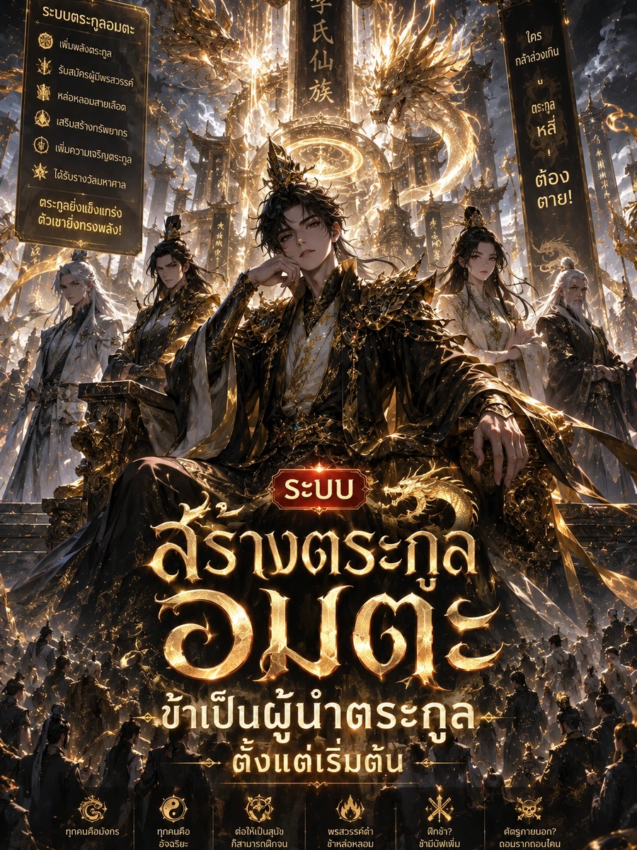ปก ระบบสร้างตระกูลอมตะ ข้าเป็นผู้นําตระกูลตั้งแต่เริ่มต้น