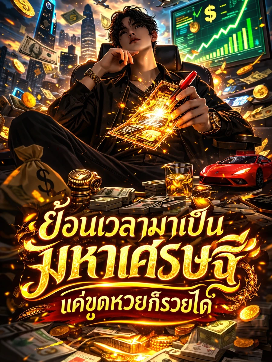ปก ย้อนเวลามาเป็นมหาเศรษฐี แค่ขูดหวยก็รวยได้!