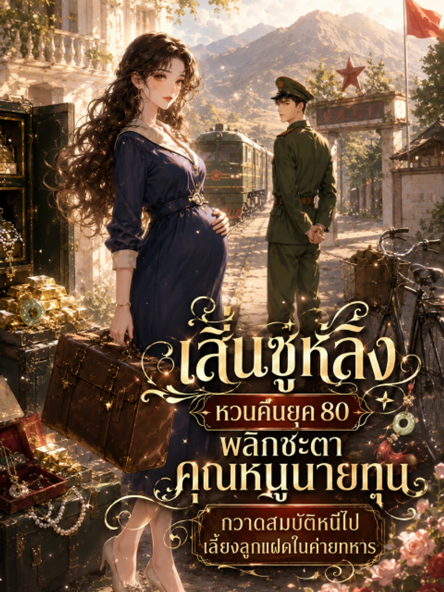ปก เสิ่นซูหลิงหวนคืนยุค 80 พลิกชะตาคุณหนูนายทุน กวาดสมบัติหนีไปเลี้ยงลูกแฝดในค่ายทหาร