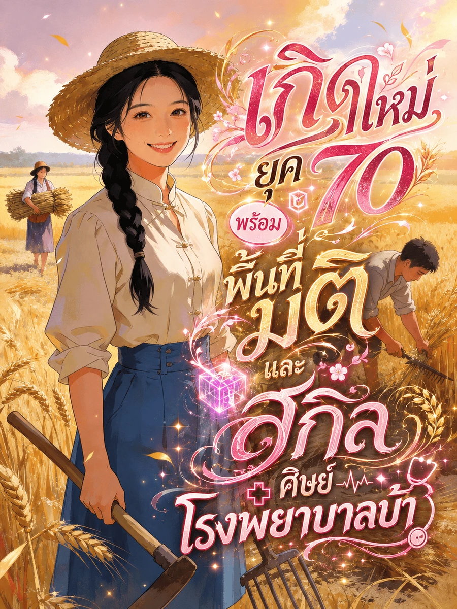 ปก [จบแล้ว] เกิดใหม่ยุค 70 พร้อมพื้นที่มิติและสกิลศิษย์โรงพยาบาลบ้า