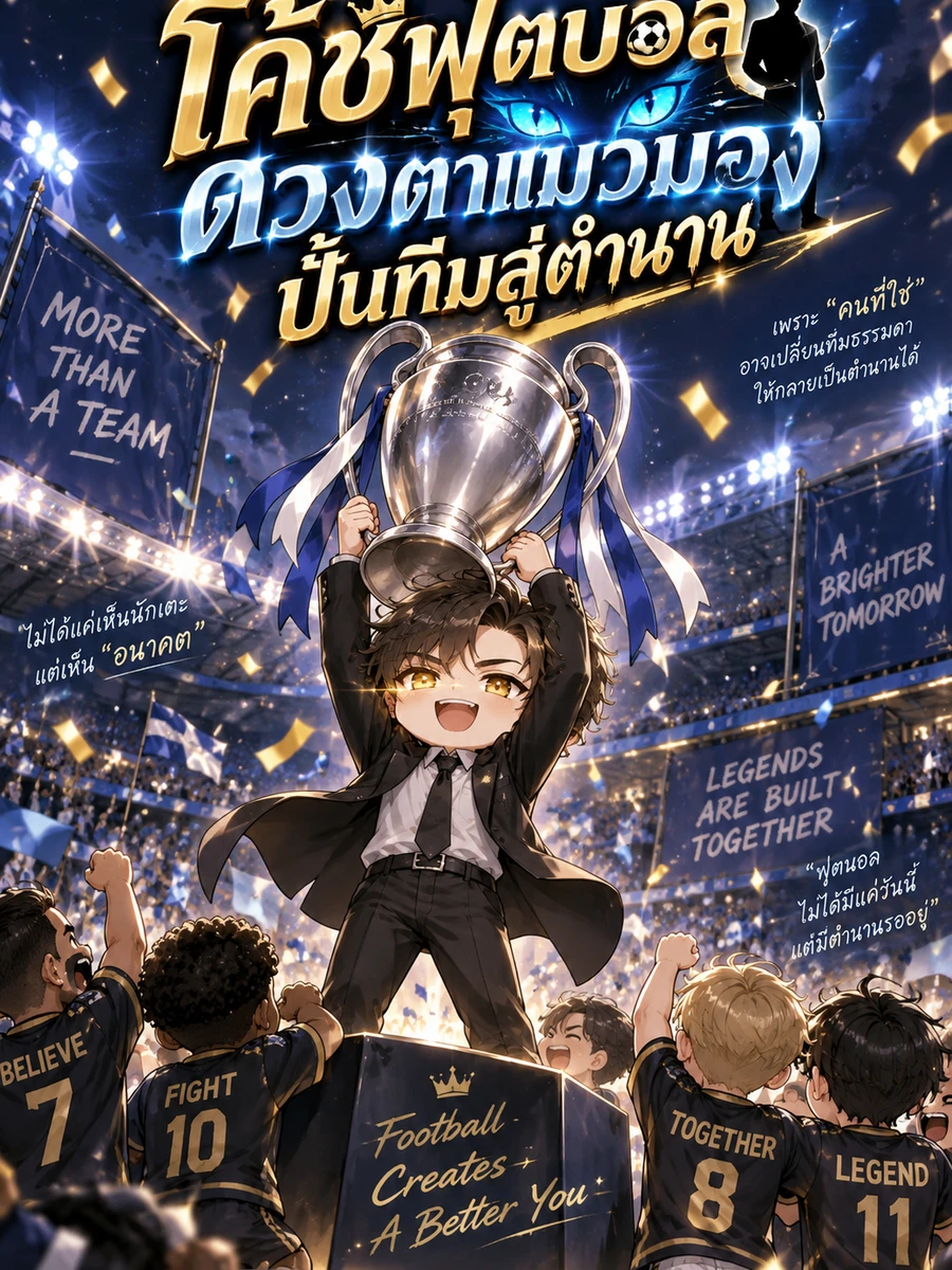 ปก โค้ชฟุตบอล ดวงตาแมวมอง ปั้นทีมสู่ตํานาน