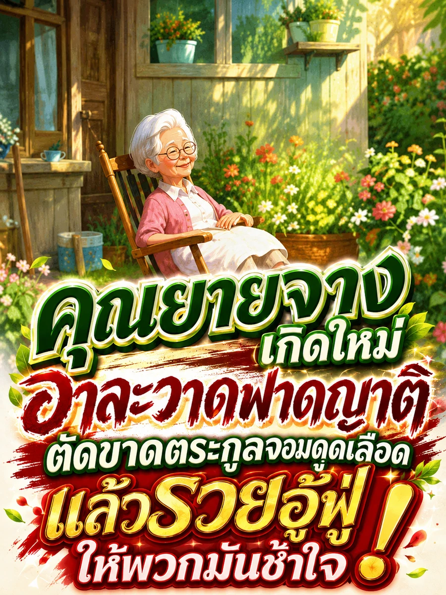 ปก คุณยายจางเกิดใหม่ อาละวาดฟาดญาติ ตัดขาดตระกูลจอมดูดเลือด แล้วรวยอู้ฟู่ให้พวกมันช้ําใจ!