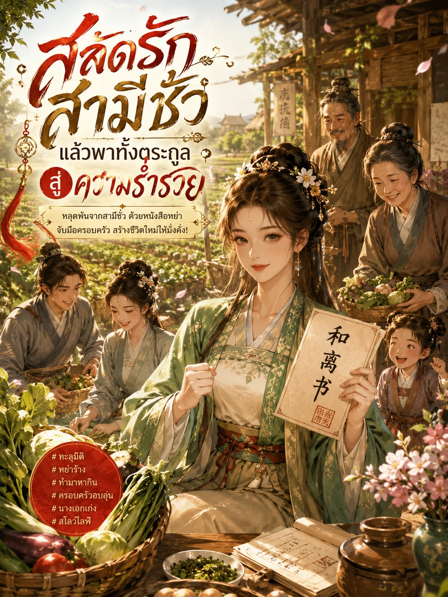 ปก (ฟรี 200) สลัดรักสามีชั่ว แล้วพาทั้งตระกูลสู่ความร่ํารวย