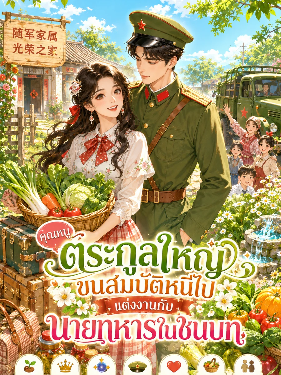 ปก [จบแล้ว] ยุค 70: คุณหนูตระกูลใหญ่ ขนสมบัติหนีไปแต่งงานกับนายทหารในชนบท