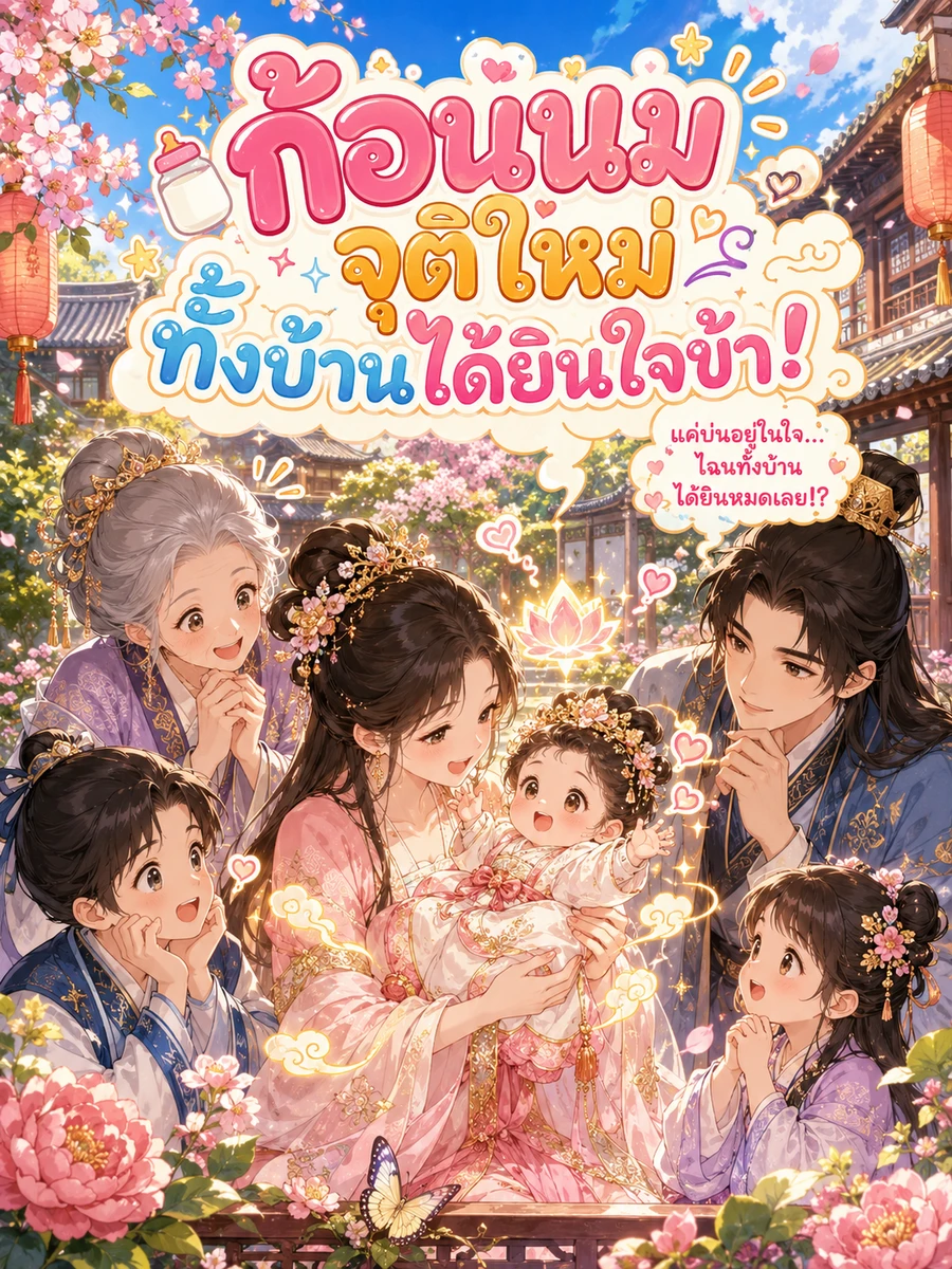 ปก [จบแล้ว]ก้อนนมจุติใหม่ ทั้งบ้านได้ยินใจข้า!