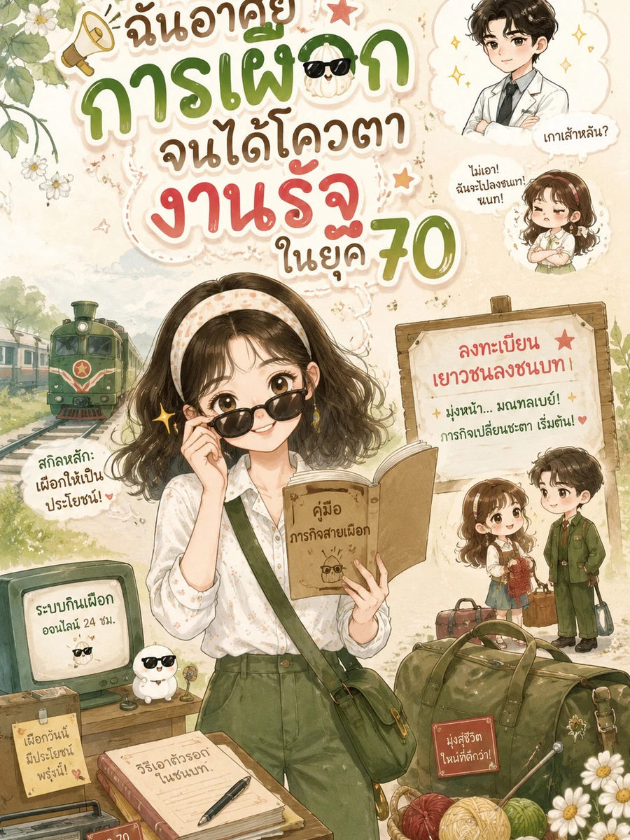 ปก ฉันอาศัยการเผือกจนได้โควตางานรัฐในยุค 70
