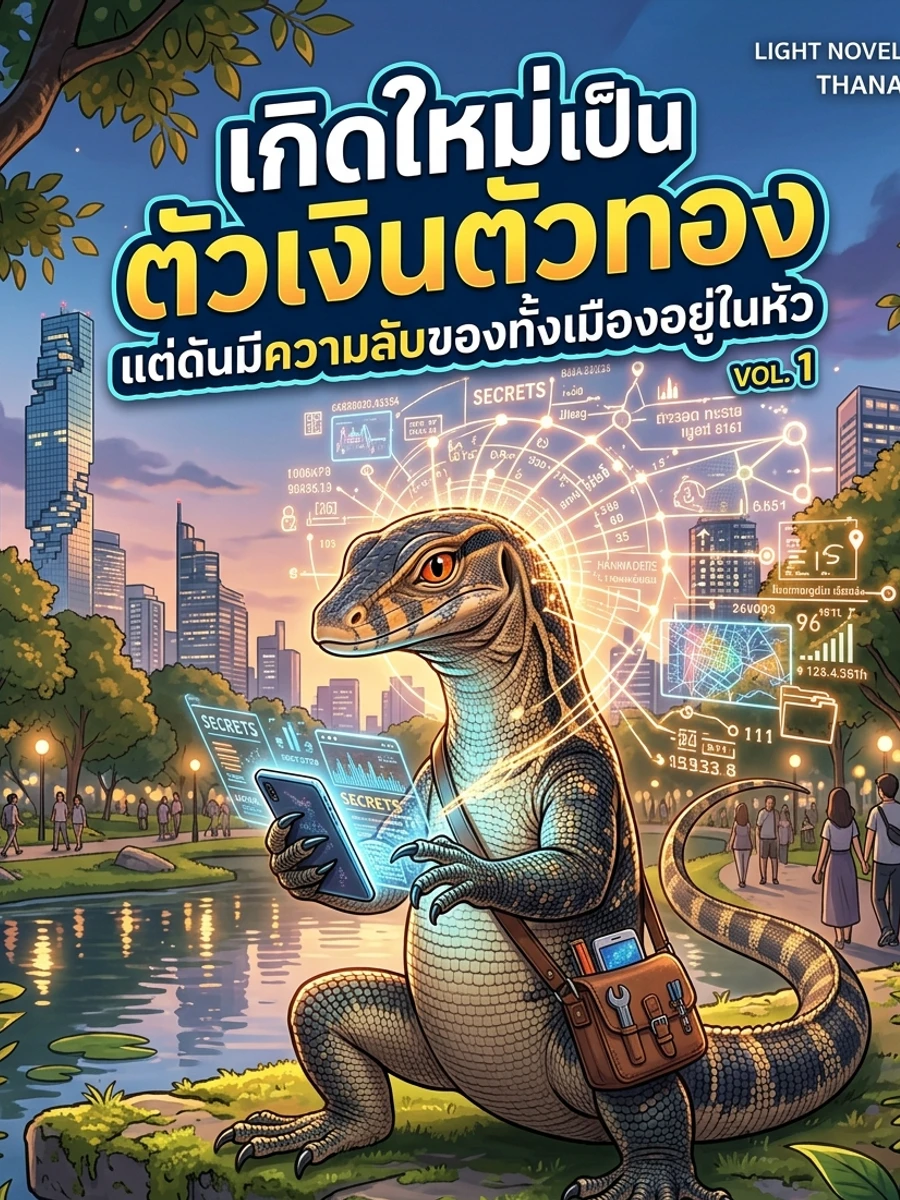 ปก "เกิดใหม่เป็นตัวเงินตัวทอง แต่ดันมีความลับของทั้งเมืองอยู่ในหัว"