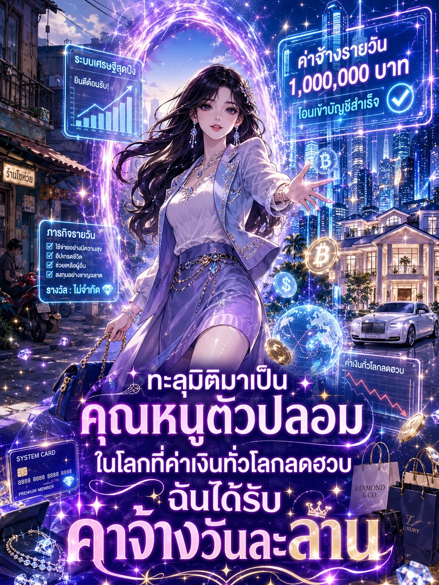 ปก [จบแล้ว] ทะลุมิติมาเป็นคุณหนูตัวปลอม ในโลกที่ค่าเงินทั่วโลกลดฮวบ ฉันได้รับค่าจ้างวันละล้าน