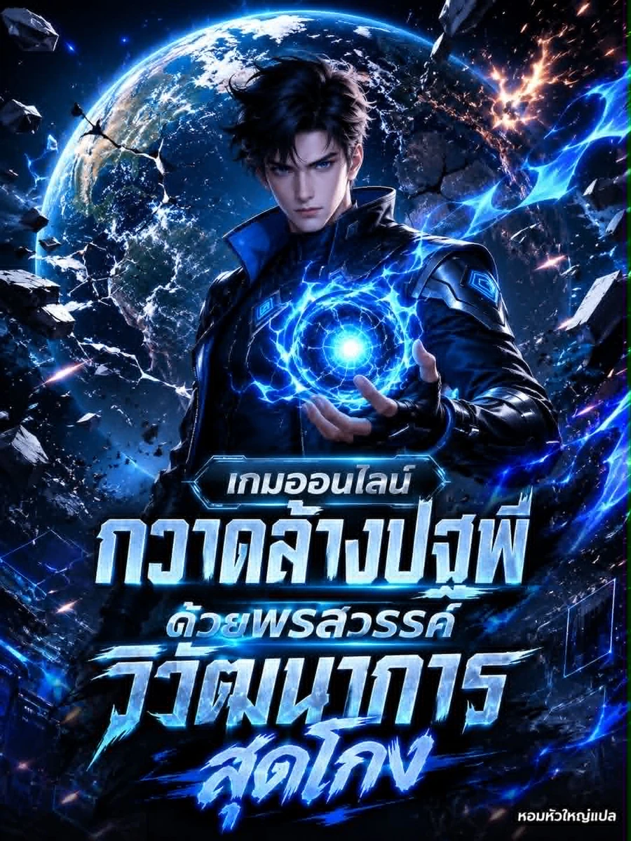 ปก เกมออนไลน์ กวาดล้างปฐพีด้วยพรสวรรค์วิวัฒนาการสุดโกง