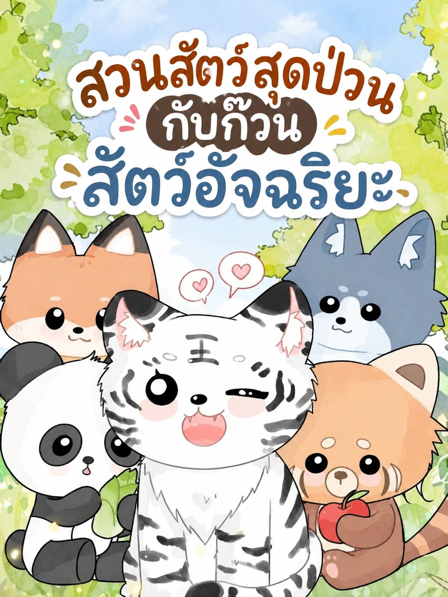 ปก สวนสัตว์สุดป่วนกับก๊วนสัตว์อัจฉริยะ