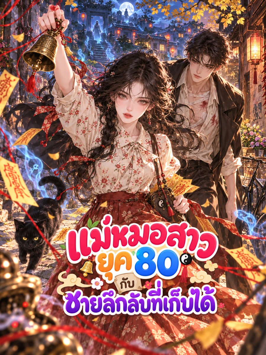 ปก [อ่านฟรี100ตอน]แม่หมอสาวยุค 80 กับชายลึกลับที่เก็บได้