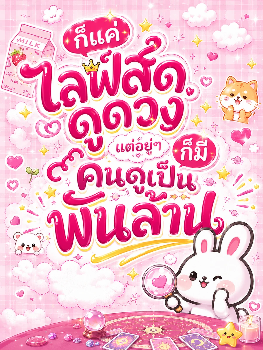 ปก (จบแล้ว) ก็แค่ไลฟ์สดดูดวง แต่อยู่ๆ ก็มีคนดูเป็นพันล้าน
