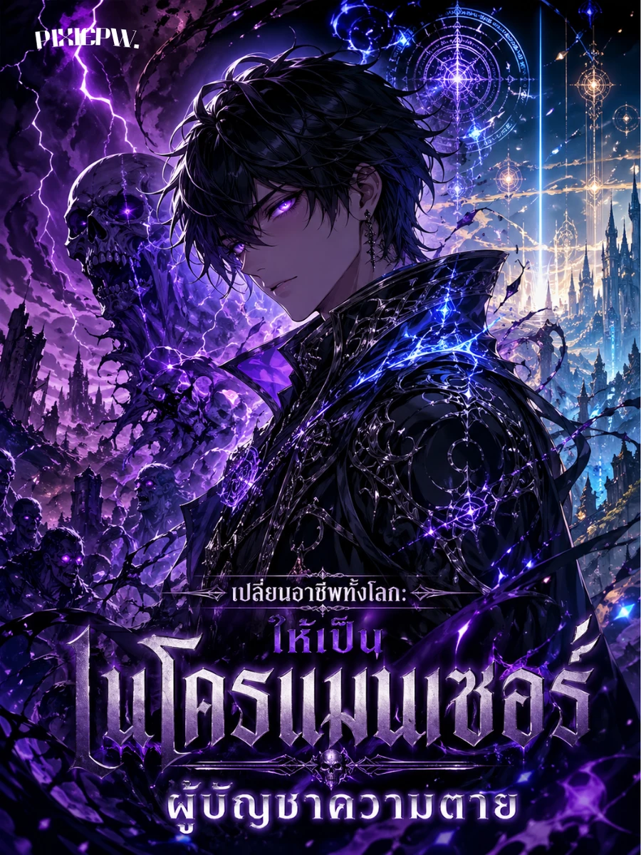 ปก [เลิกแปล] เปลี่ยนอาชีพทั้งโลก: ให้เป็นเนโครแมนเซอร์ ผู้บัญชาความตาย