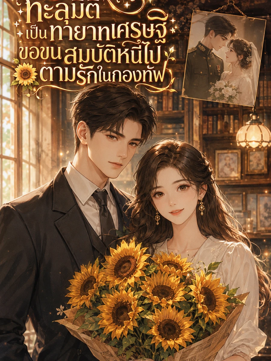 ปก (จบแล้ว) ทะลุมิติเป็นทายาทเศรษฐี ขอขนสมบัติหนีไปตามรักในกองทัพ