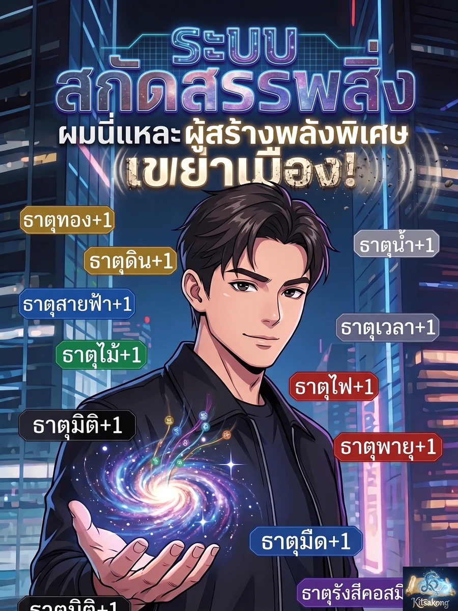 ปก ระบบสกัดสรรพสิ่ง: ผมนี่แหละผู้สร้างพลังพิเศษเขย่าเมือง!
