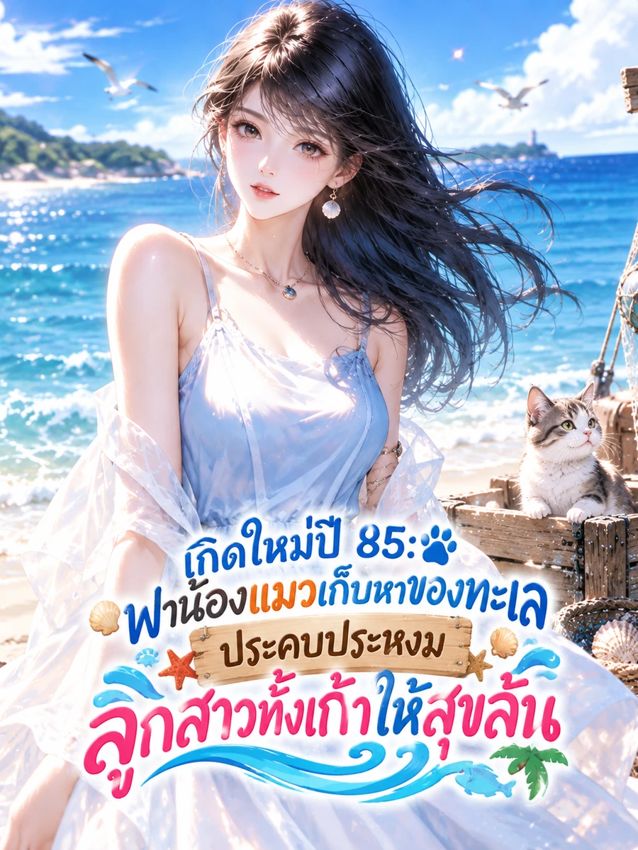 ปก (จบแล้ว) เกิดใหม่ปี 85: พาน้องแมวเก็บหาของทะเล ประคบประหงมลูกสาวทั้งเก้าให้สุขล้น