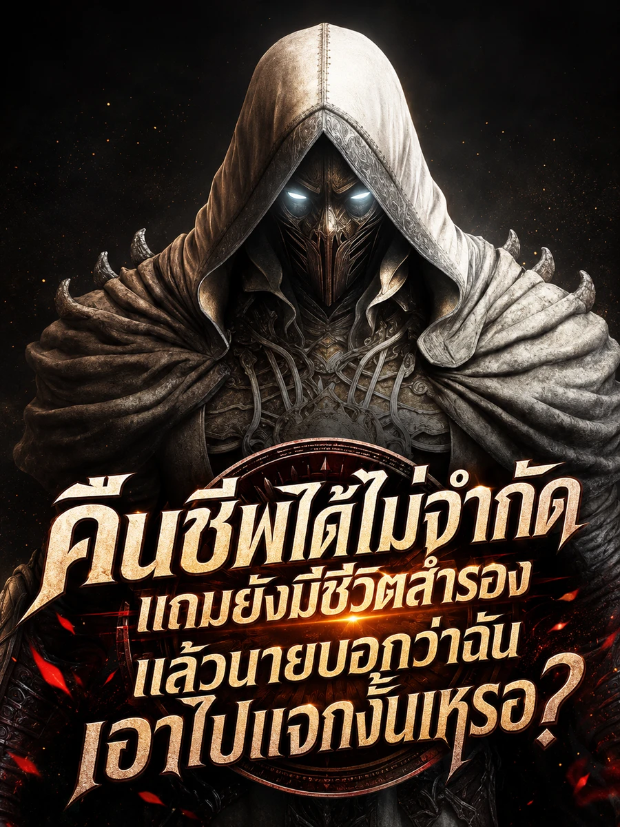 ปก คืนชีพได้ไม่จํากัด แถมยังมีชีวิตสํารอง แล้วนายบอกว่าฉันเอาไปแจกงั้นเหรอ?