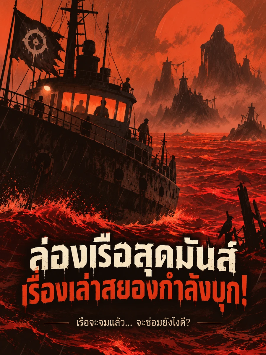 ปก ล่องเรือสุดมันส์ เรื่องเล่าสยองกําลังบุก!