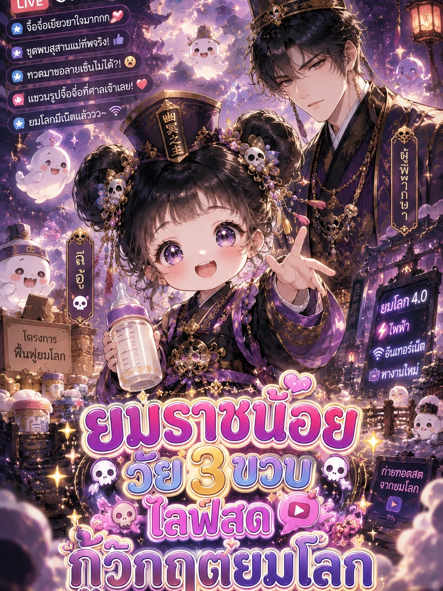 ปก ยมราชน้อยวัย 3 ขวบ ไลฟ์สดกู้วิกฤตยมโลก