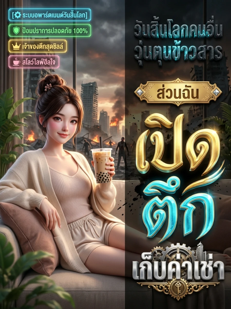 ปก วันสิ้นโลกคนอื่นวุ่นตุนข้าวสาร ส่วนฉันเปิดตึกเก็บค่าเช่า