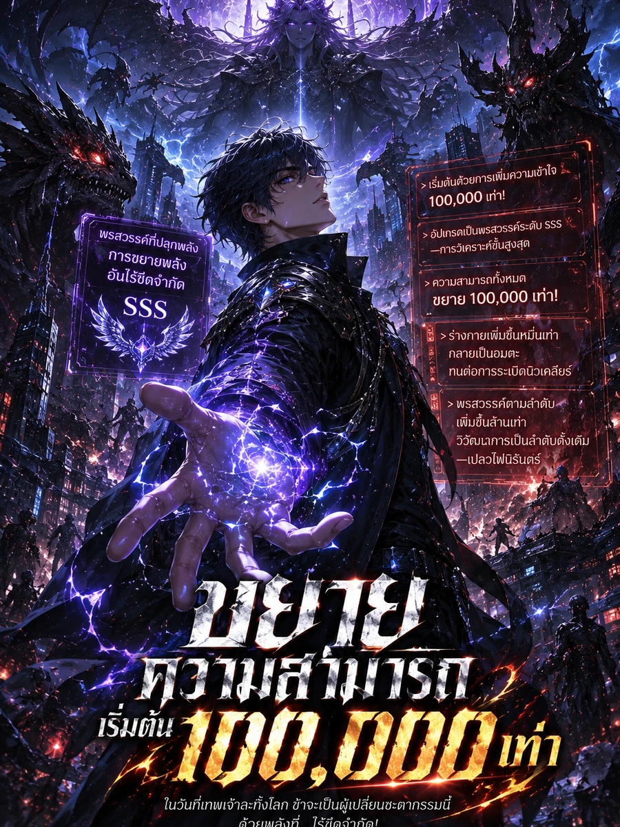 ปก (ชนต้นฉบับ)ขยายความสามารถเริ่มต้น 100,000 เท่า