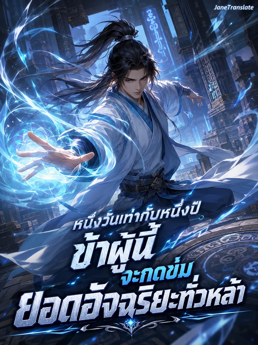 ปก หนึ่งวันเท่ากับหนึ่งปี ข้าผู้นี้จะกดข่มยอดอัจฉริยะทั่วหล้า