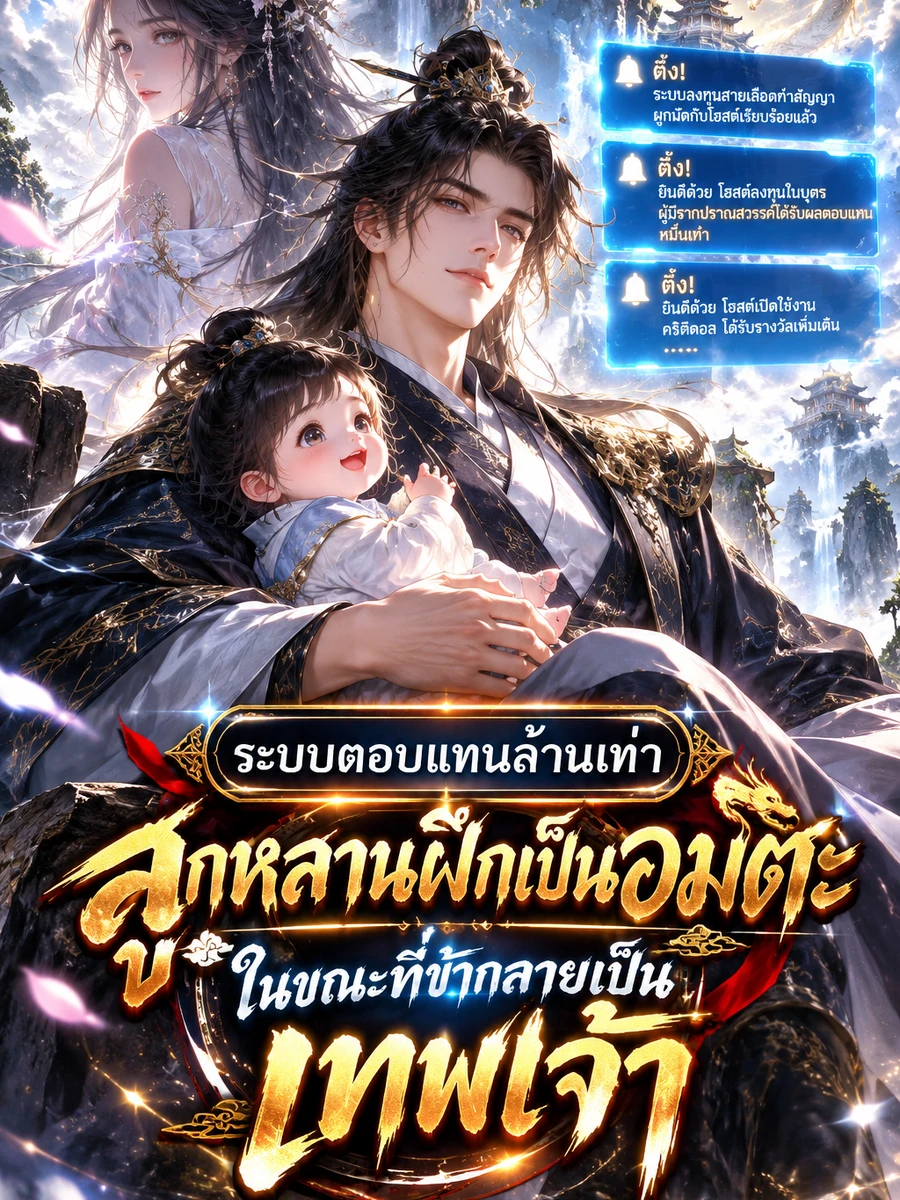 ปก ระบบตอบแทนล้านเท่า ลูกหลานฝึกเป็นอมตะ ในขณะที่ข้ากลายเป็นเทพเจ้า