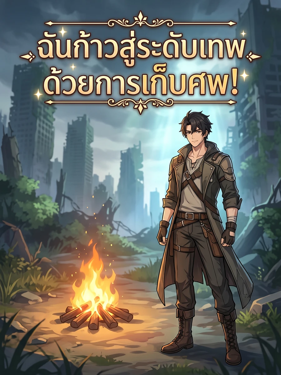 ปก ฉันก้าวสู่ระดับเทพด้วยการเก็บศพ!