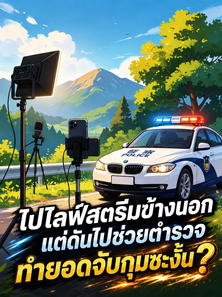ปก [จบแล้ว]ไปไลฟ์สตรีมข้างนอก แต่ดันไปช่วยตํารวจทํายอดจับกุมซะงั้น?