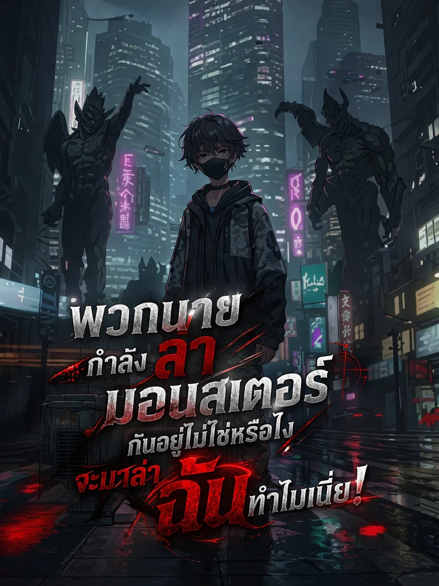 ปก พวกนายกําลังล่ามอนสเตอร์กันอยู่ไม่ใช่หรือไง แล้วจะมาล่าฉันทําไมเนี่ย!