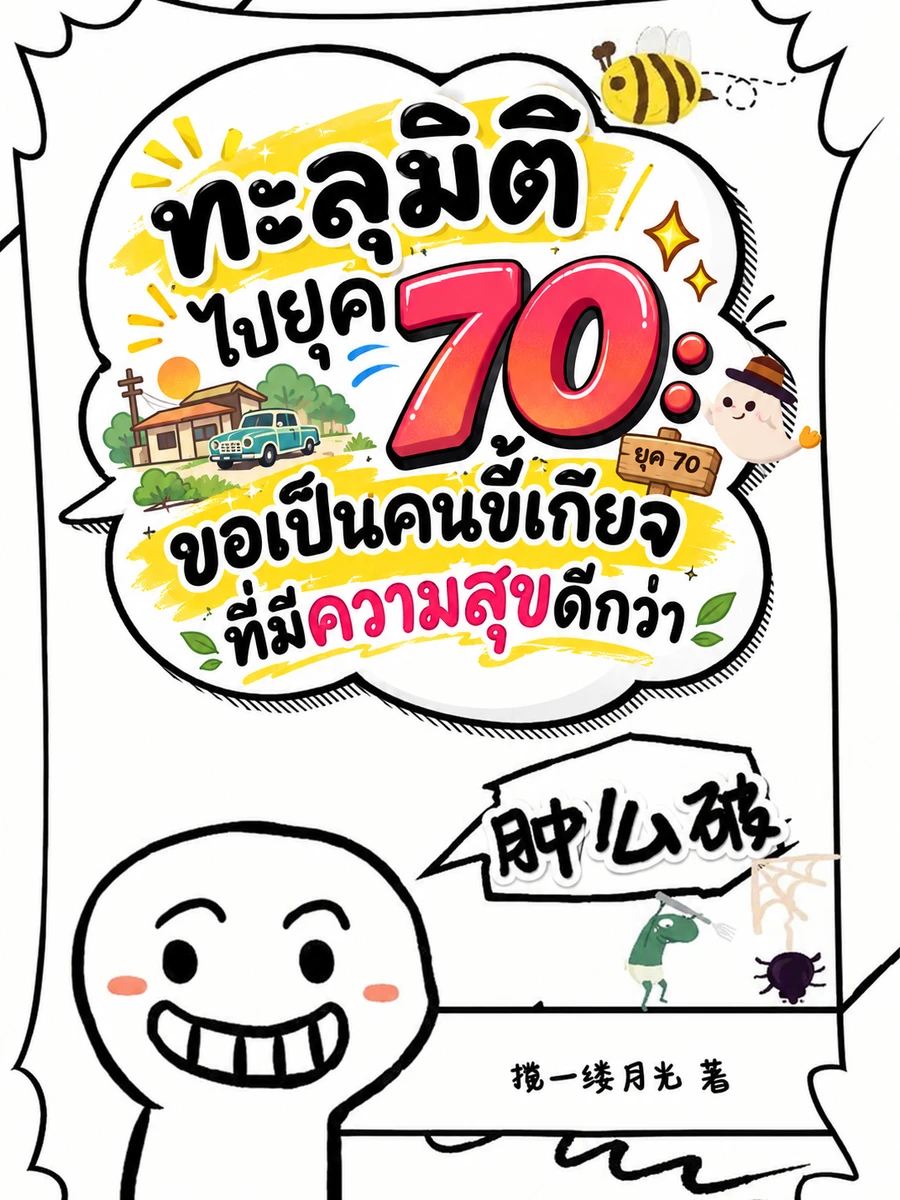 ปก (จบแล้ว) ทะลุมิติไปยุค 70 : ขอเป็นคนขี้เกียจที่มีความสุขดีกว่า