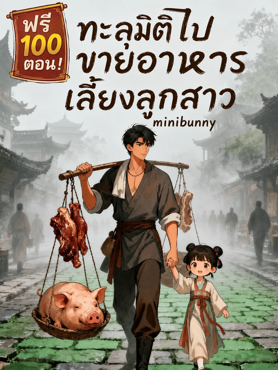 ปก ทะลุมิติไปขายอาหาร เลี้ยงลูกสาว(ชนต้นฉบับ)