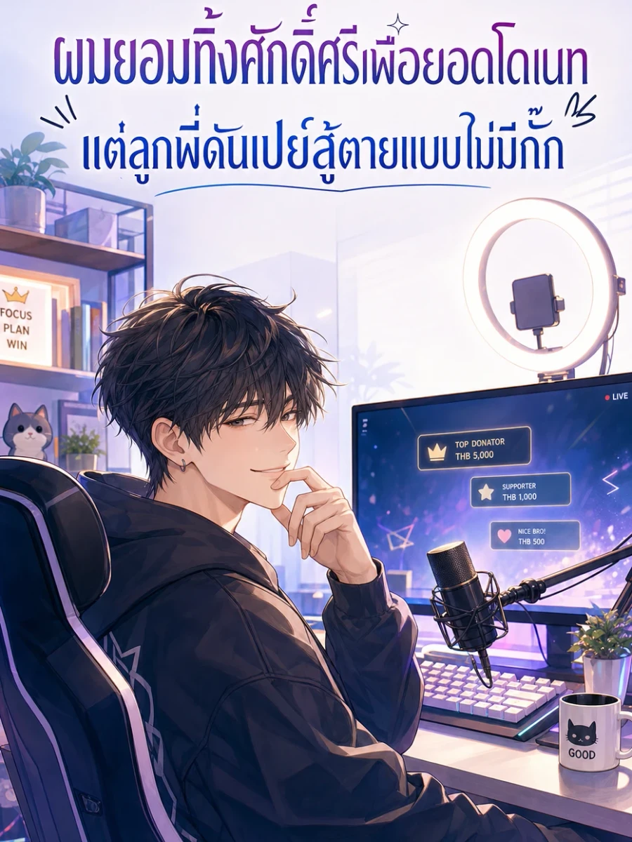 ปก ผมยอมทิ้งศักดิ์ศรีเพื่อยอดโดเนท แต่ลูกพี่ดันเปย์สู้ตายแบบไม่มีกั๊ก