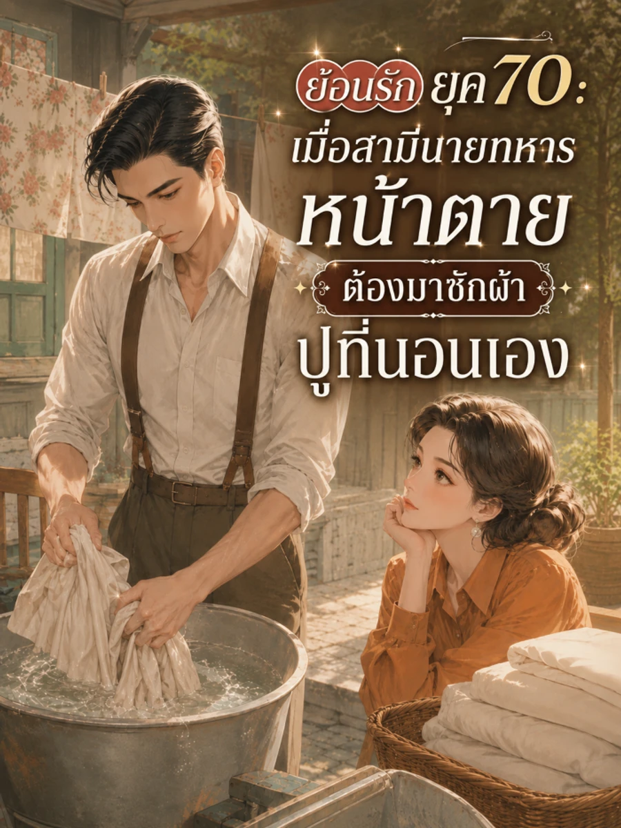 ปก ย้อนรักยุค 70 : เมื่อสามีนายทหารหน้าตายต้องมาซักผ้าปูที่นอนเอง