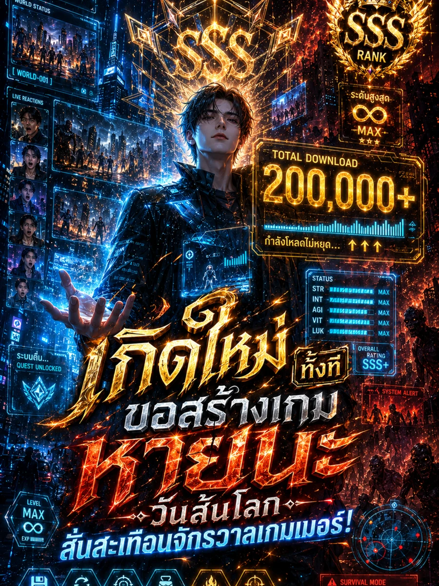 ปก เกิดใหม่ทั้งที ขอสร้างเกมหายนะวันสิ้นโลกสั่นสะเทือนจักรวาลเกมเมอร์!