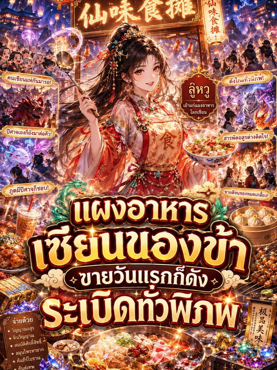 ปก [จบแล้ว]แผงอาหารเซียนของข้า ขายวันแรกก็ดังระเบิดทั่วพิภพ