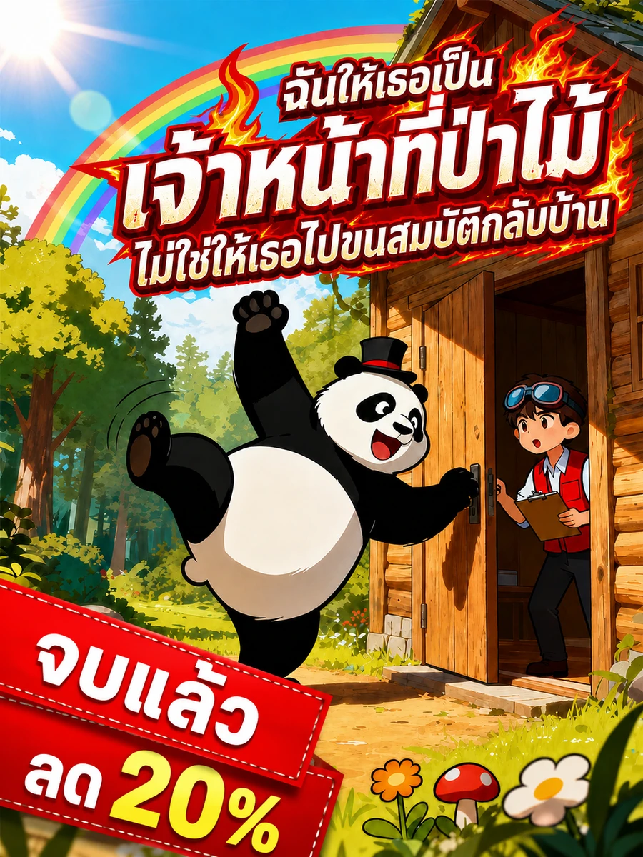 ปก [จบแล้ว]ฉันให้เธอเป็นเจ้าหน้าที่ป่าไม้ ไม่ใช่ให้เธอไปขนสมบัติกลับบ้าน