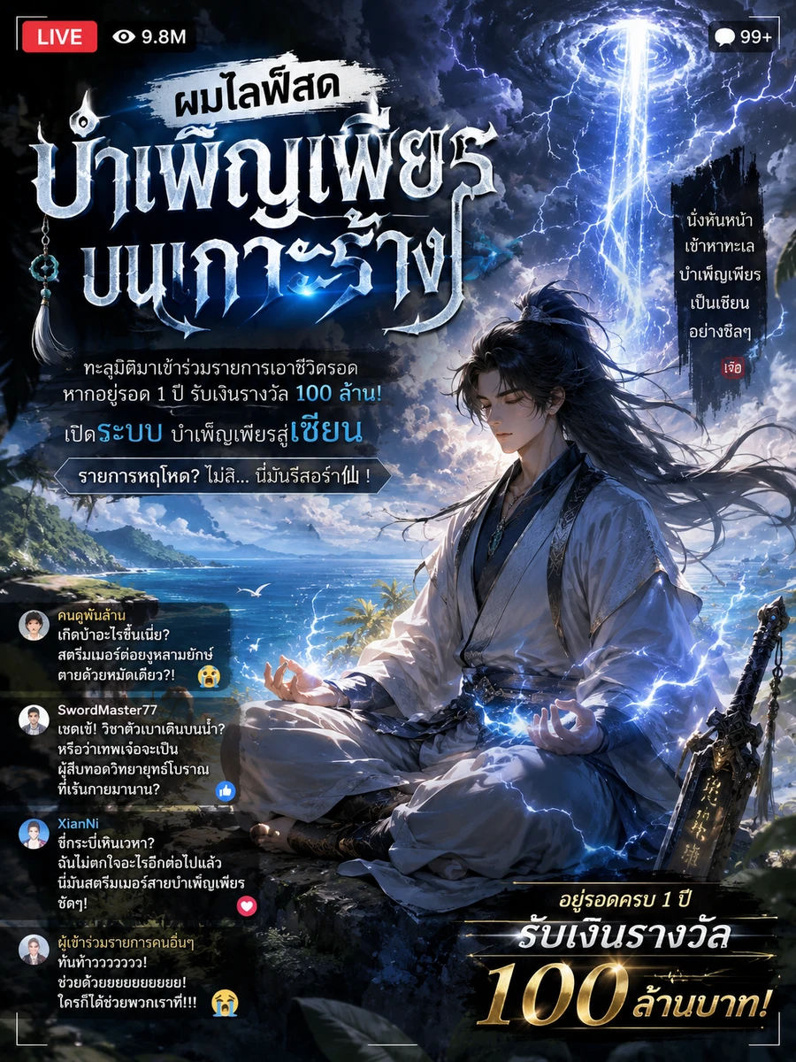 ปก ไลฟ์สดเอาชีวิตรอด: ระบบวิถีเซียนบนเกาะร้าง