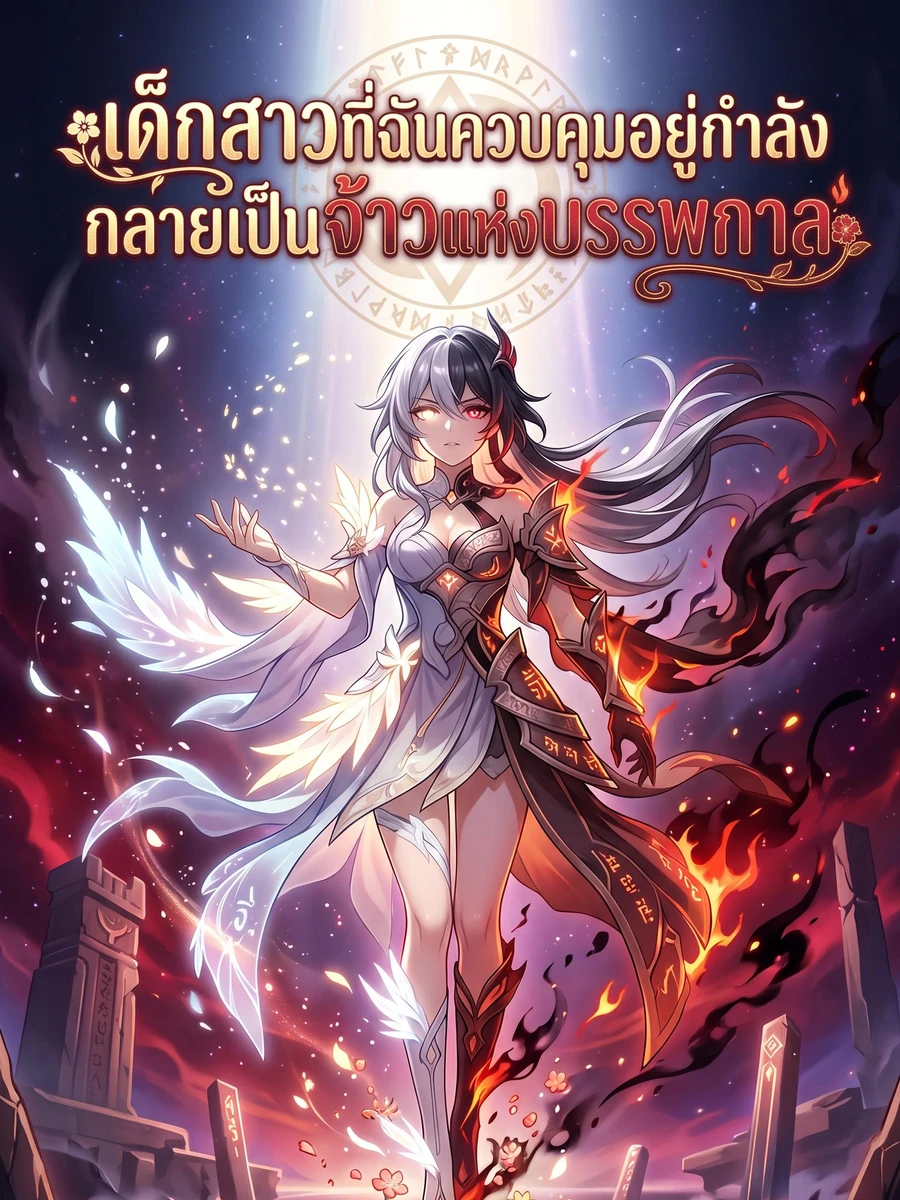 ปก เด็กสาวที่ผมควบคุมอยู่กําลังกลายเป็นจ้าวแห่งบรรพกาล