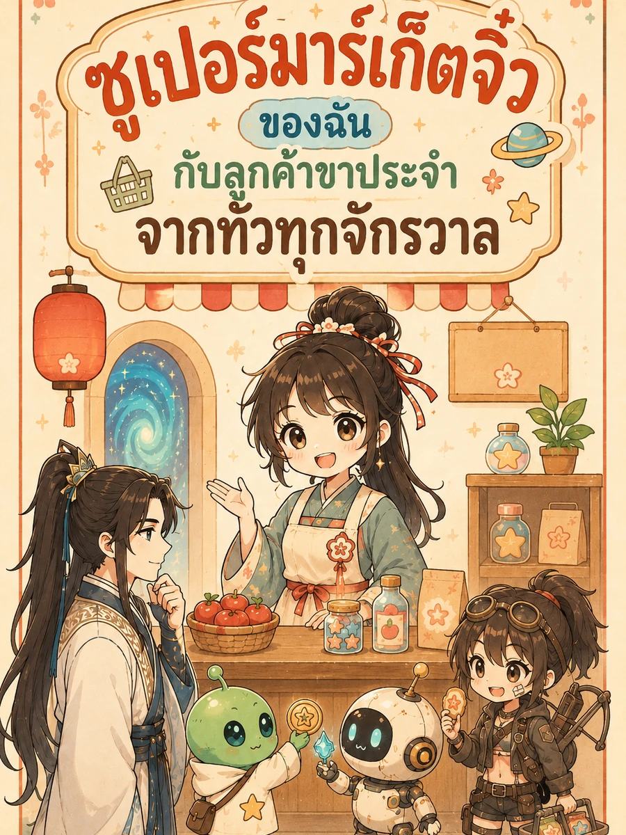 ปก ซูเปอร์มาร์เก็ตจิ๋วของฉันกับลูกค้าประจําจากทั่วทุกจักรวาล