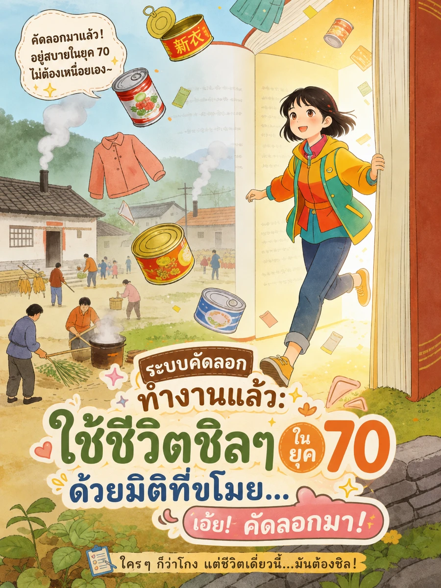 ปก (จบแล้ว) ระบบคัดลอกทํางานแล้ว: ใช้ชีวิตชิลๆ ในยุค 70 ด้วยมิติที่ขโมย... เอ้ย คัดลอกมา!