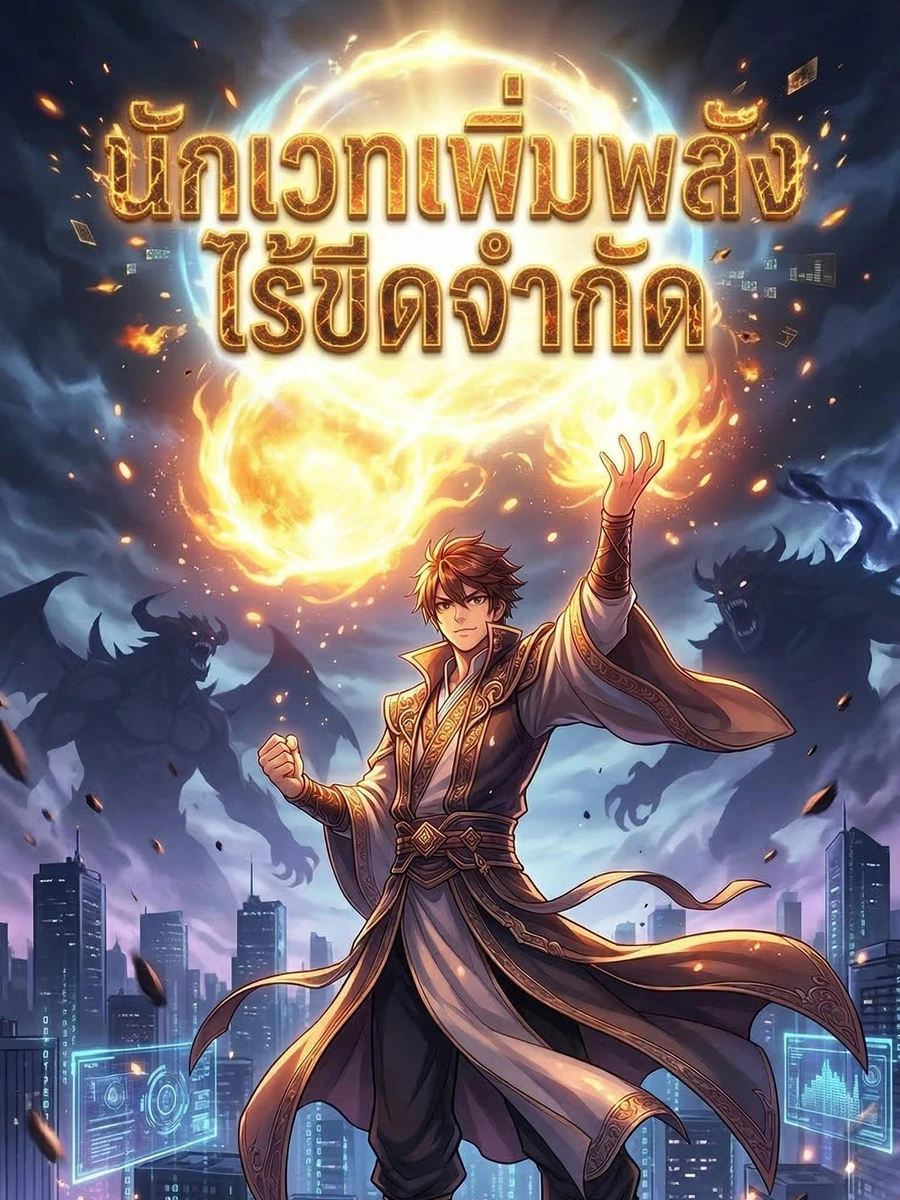 ปก นักเวทเพิ่มพลังไร้ขีดจํากัด