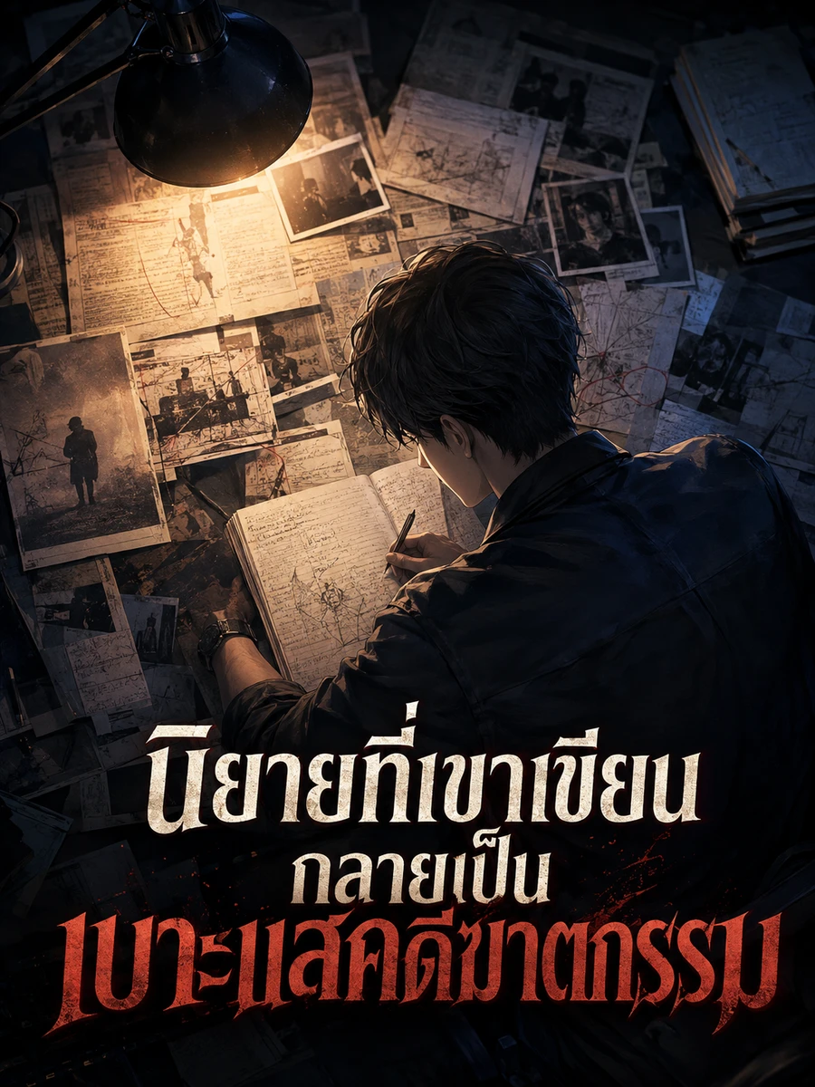 ปก นิยายที่เขาเขียน กลายเป็นเบาะแสคดีฆาตกรรม