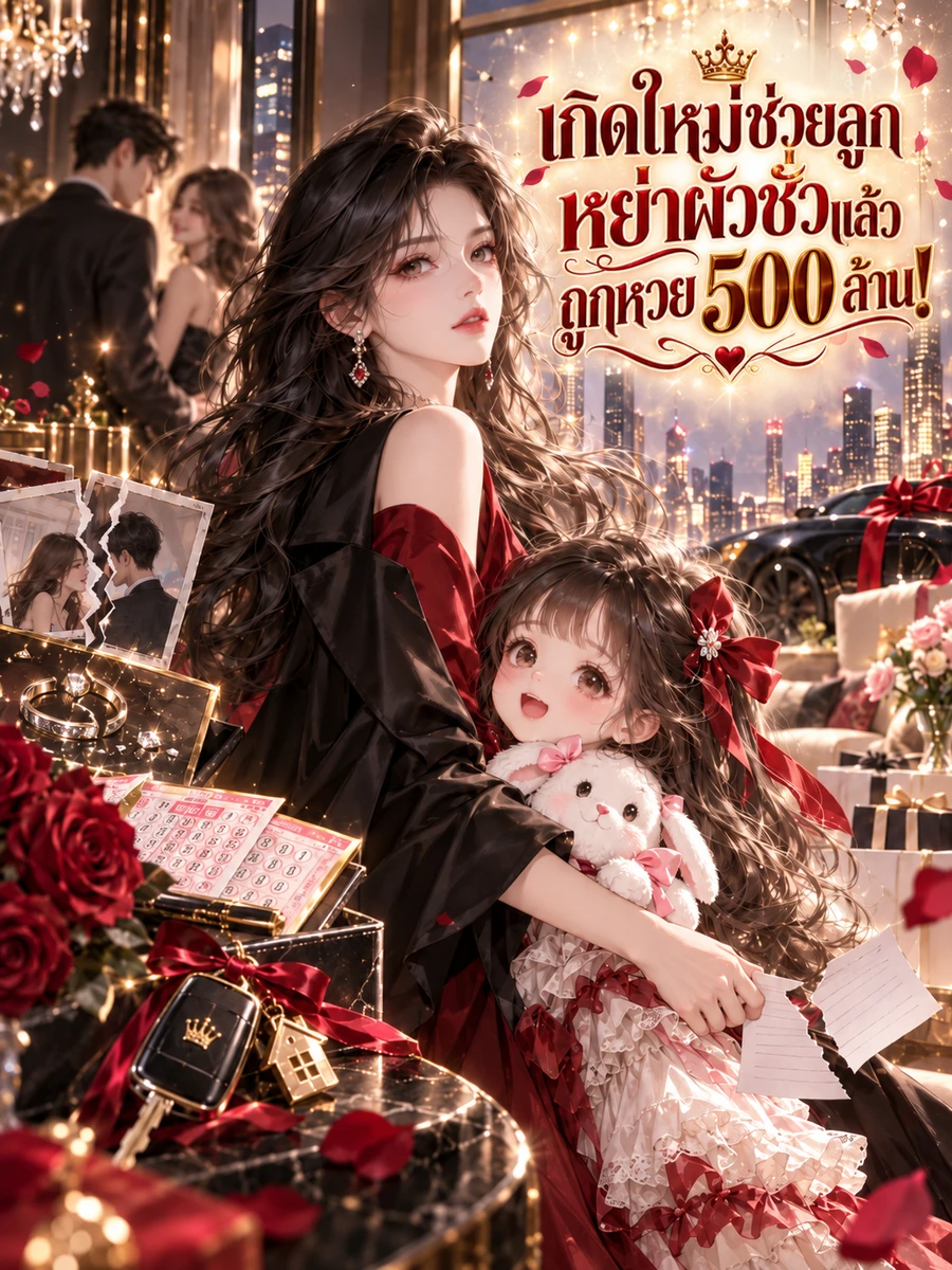 ปก เกิดใหม่ช่วยลูก หย่าผัวชั่วแล้วถูกหวย 500 ล้าน!