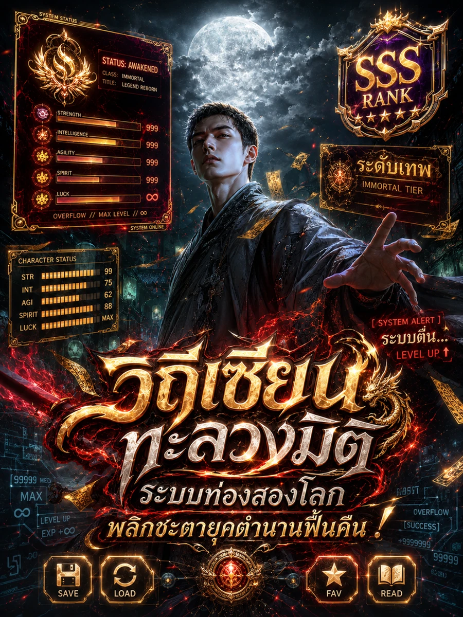 ปก วิถีเซียนทะลวงมิติ ระบบท่องสองโลกพลิกชะตายุคตํานานฟื้นคืน!