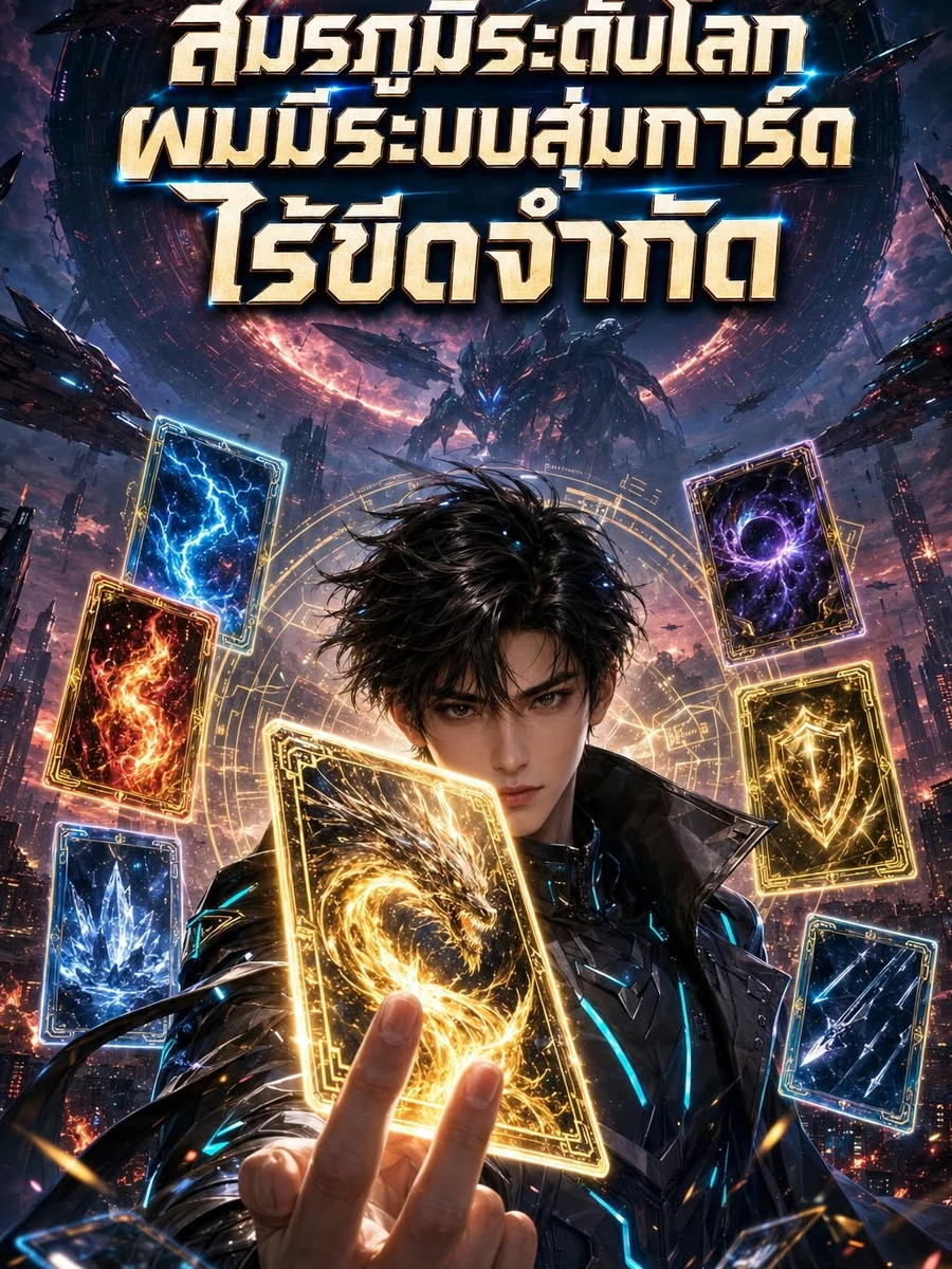 ปก สมรภูมิระดับโลก ผมมีระบบสุ่มการ์ดไร้ขีดจํากัด